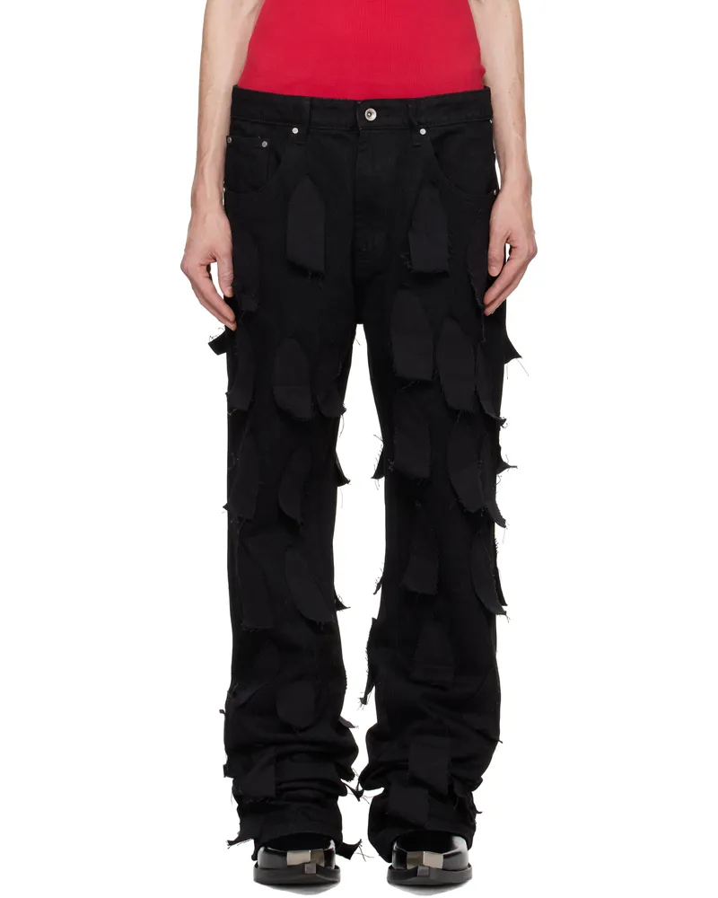 WHO DECIDES WAR Black Flyaway Jeans Coal