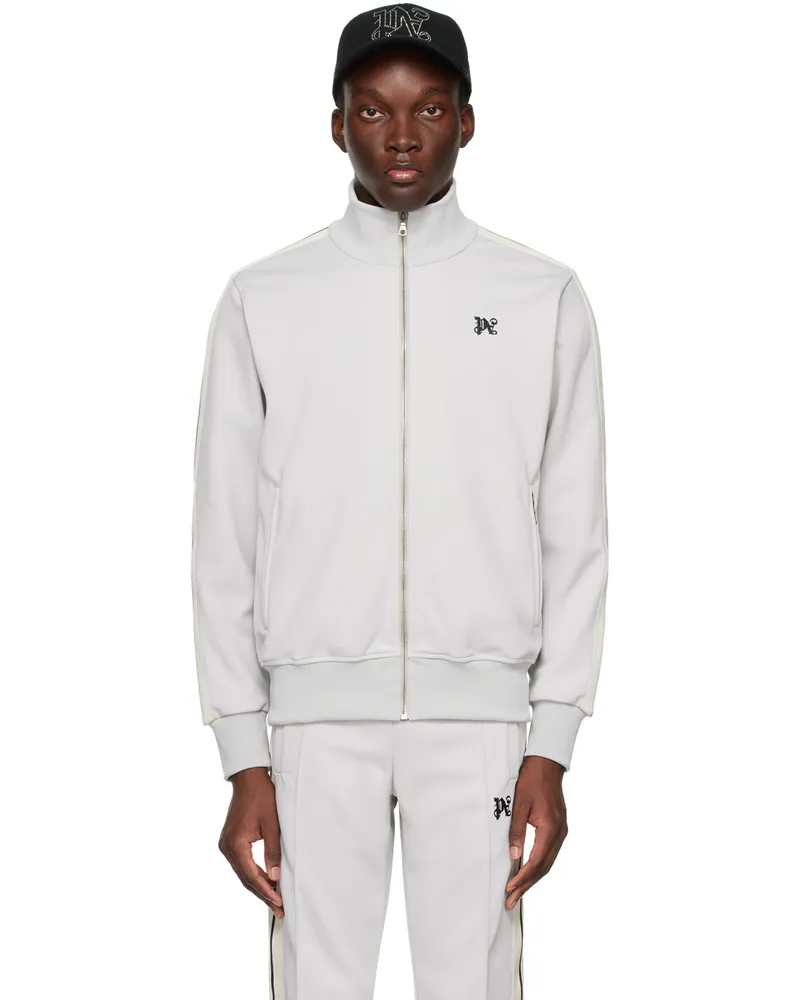 Palm Angels Gray Monogram Track Jacket Light
