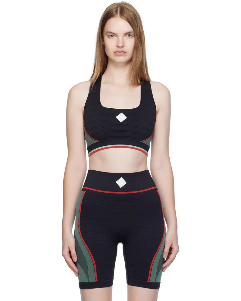Casablanca Paris Black Seamless Sport Bra Black