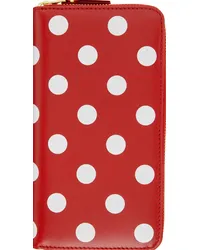 Comme des Garçons Red Dots Zip Wallet Red