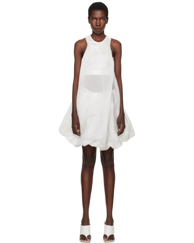 Christopher Esber White Vapour Separation Tank Mini Dress White