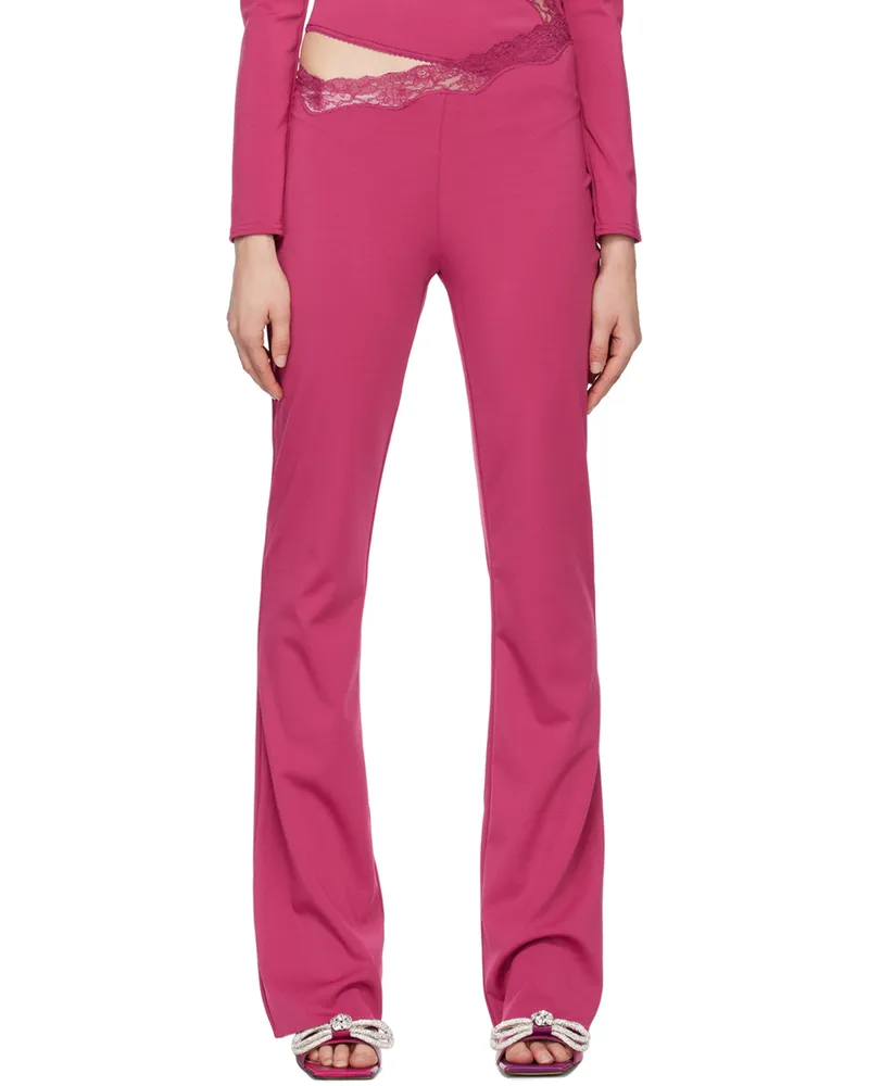 VAILLANT Purple Asymmetric Trousers Red