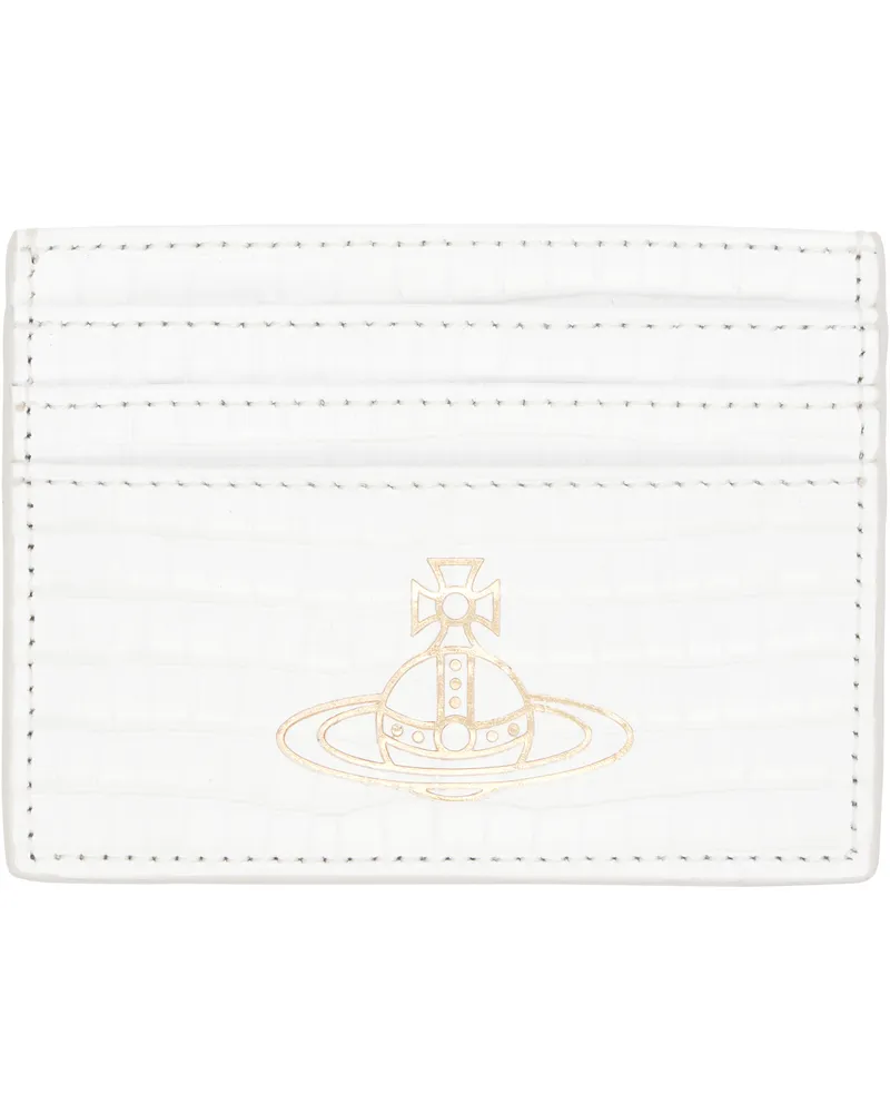 Vivienne Westwood White Flat Card Holder Aw25-white