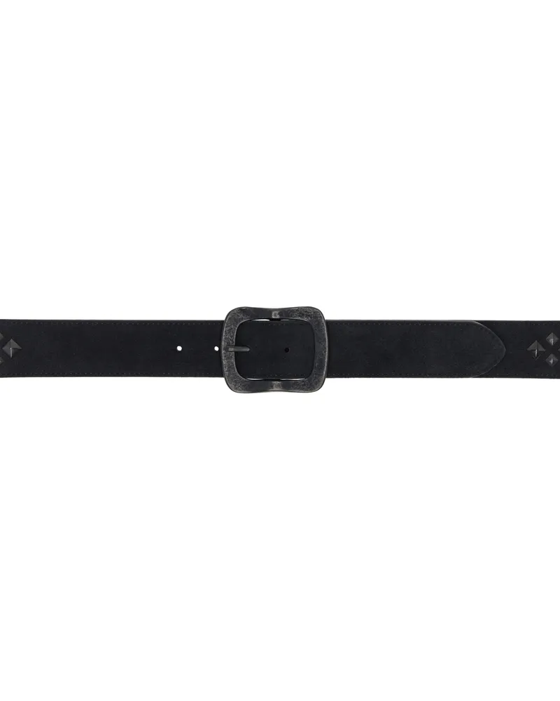 NEEDLES Black Square Studs Belt B-black