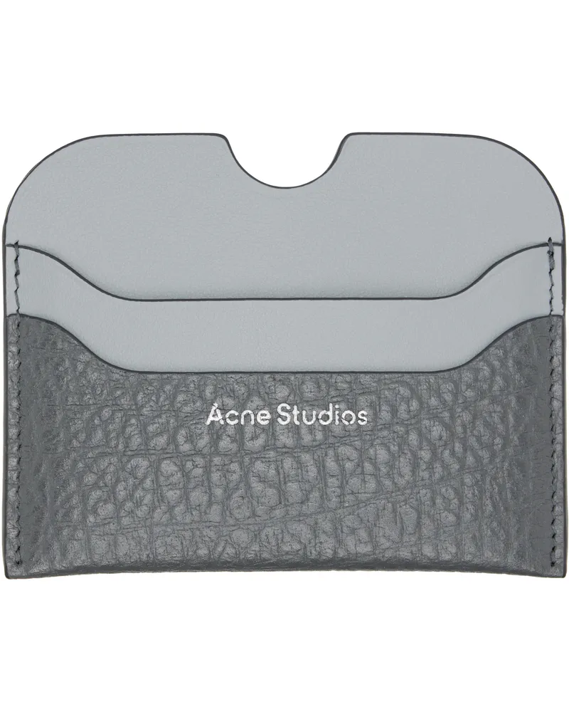 Acne Studios Gray Large Bicolor Card Holder Aa7
