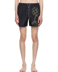 Vivienne Westwood Navy Line Orb Swim Shorts Navy