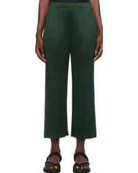 Issey Miyake Green Monthly Colors July Trousers 69-dark