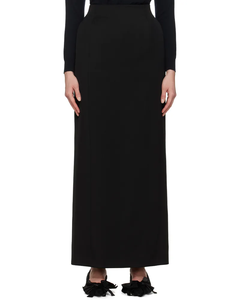 Balenciaga Black Hourglass Maxi Skirt 1000