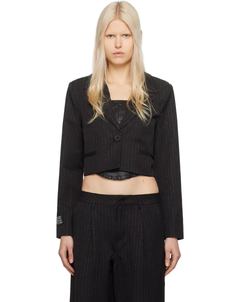 ksubi Black London Crop Blazer Black