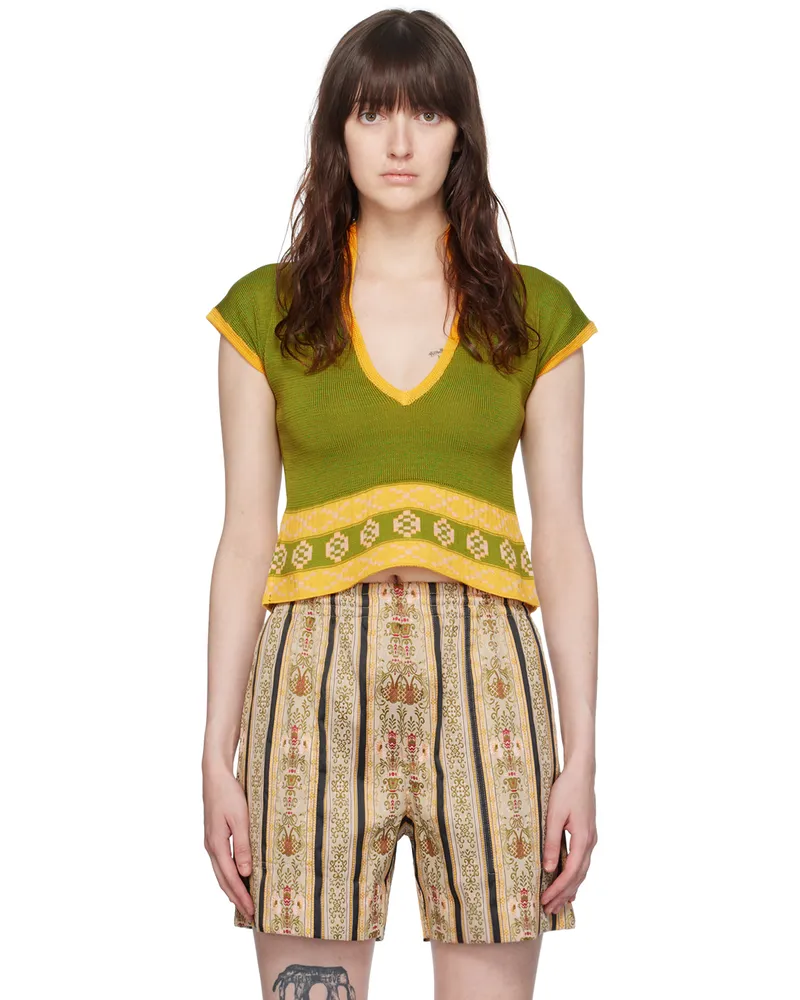 BODE Green Wellfleet Sweater Green