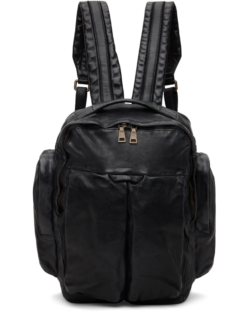 Officine Creative Italia Black Helmet 047 Backpack Nero