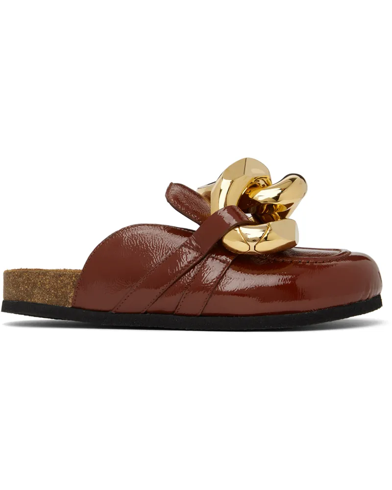 J.W.Anderson Tan Chain Mules 514
