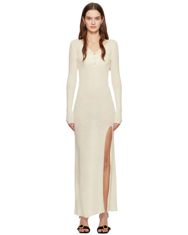 Jacquemus Off-White 'La robe Alzou' Maxi Dress 110