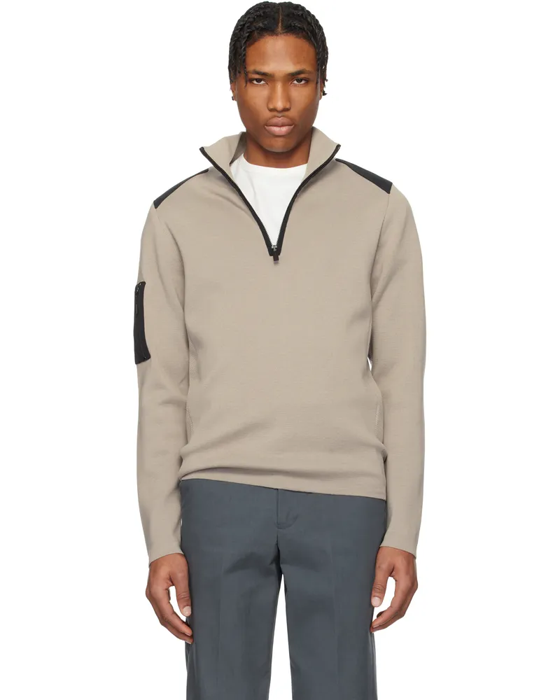Canada Goose Taupe Stormont 1/4 Zip Jacket 432