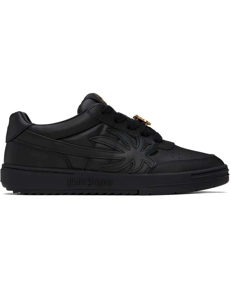 Palm Angels Black Palm Beach University Sneakers Black