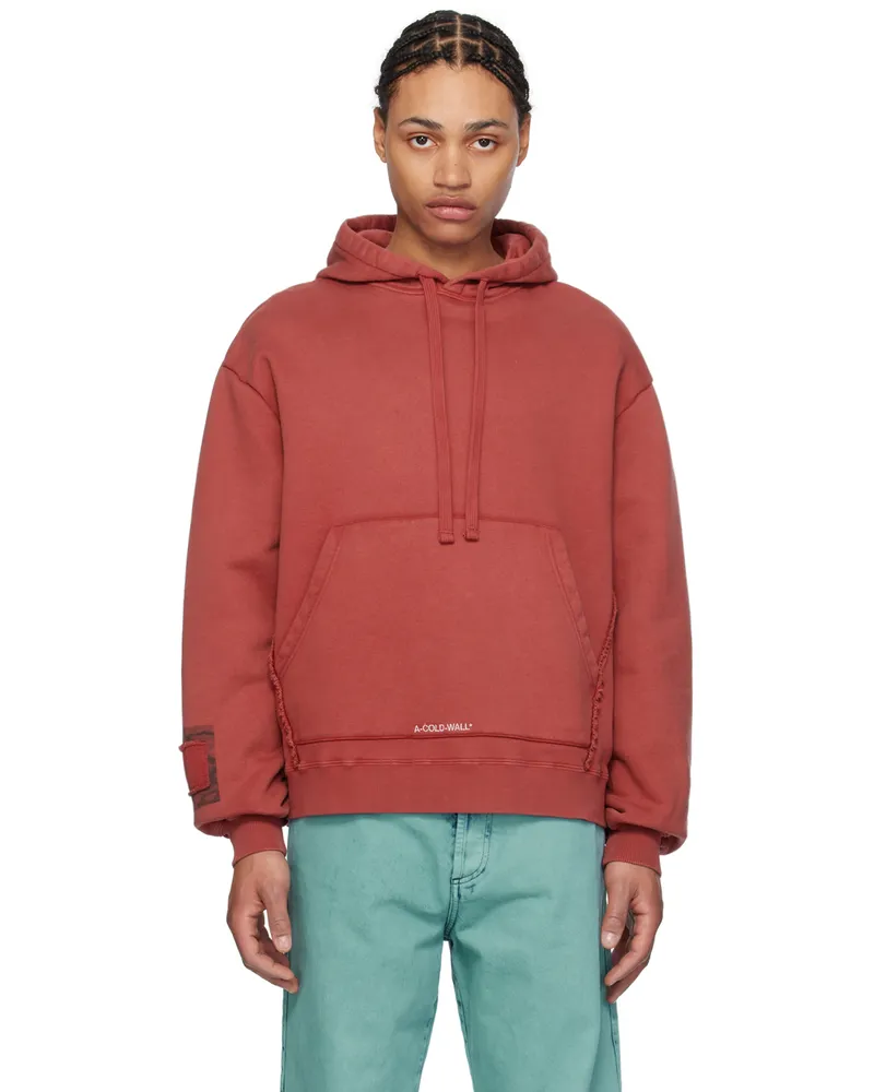 ACW* Red Garment-Dyed Hoodie Crimson