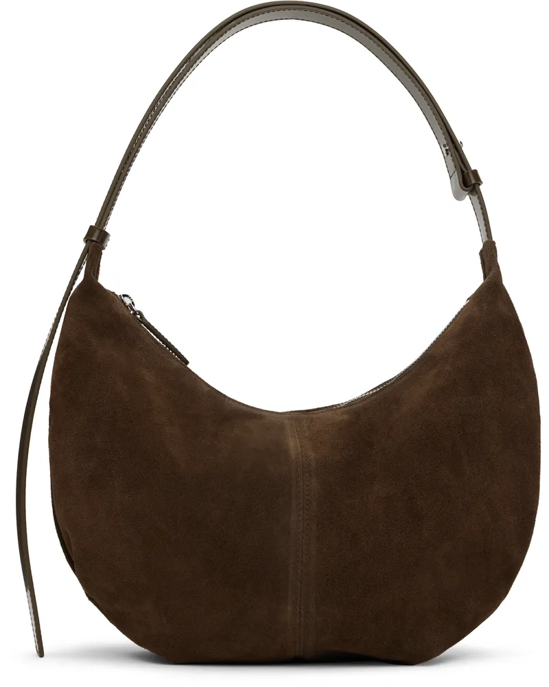 Nothing Written Brown Leather Shoulder Bag Caramel