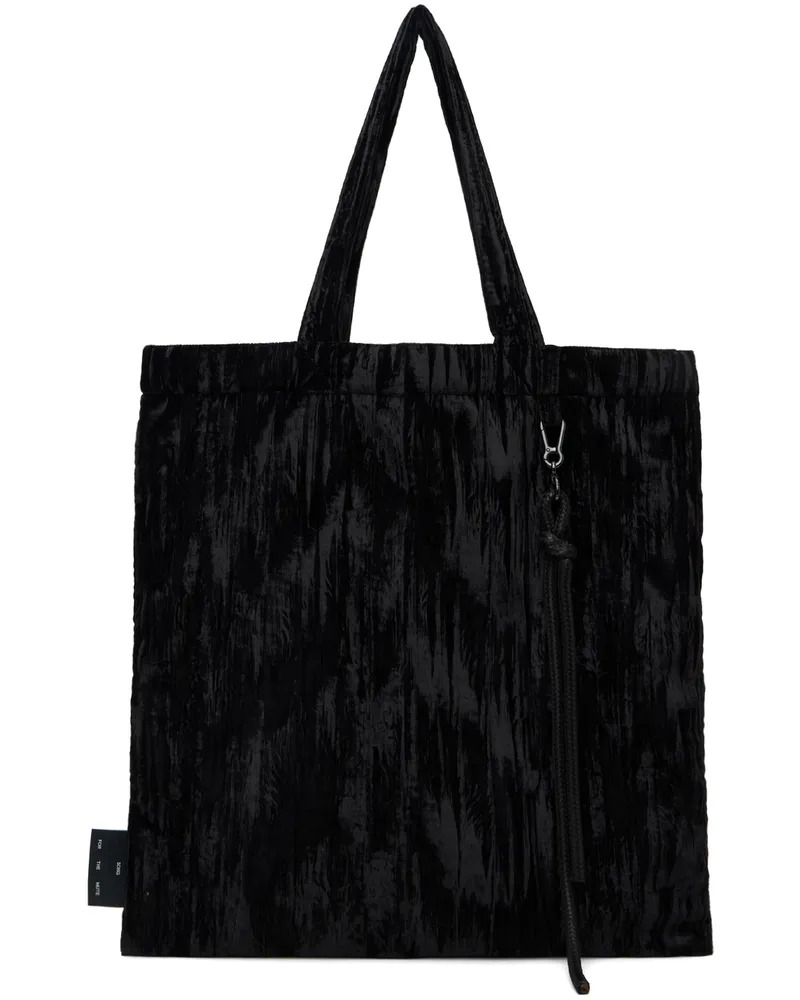 Song For The Mute Black Padded Tote Black