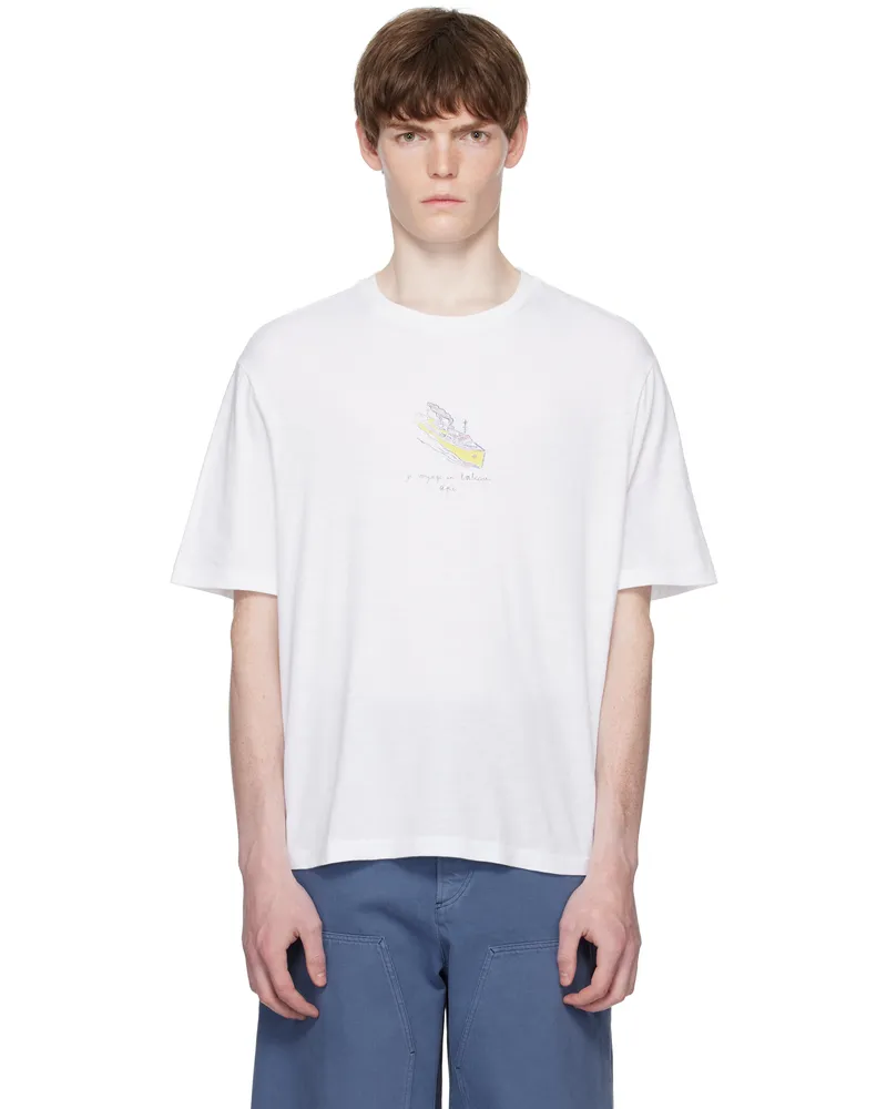 A.P.C. White Jack T-shirt Aab