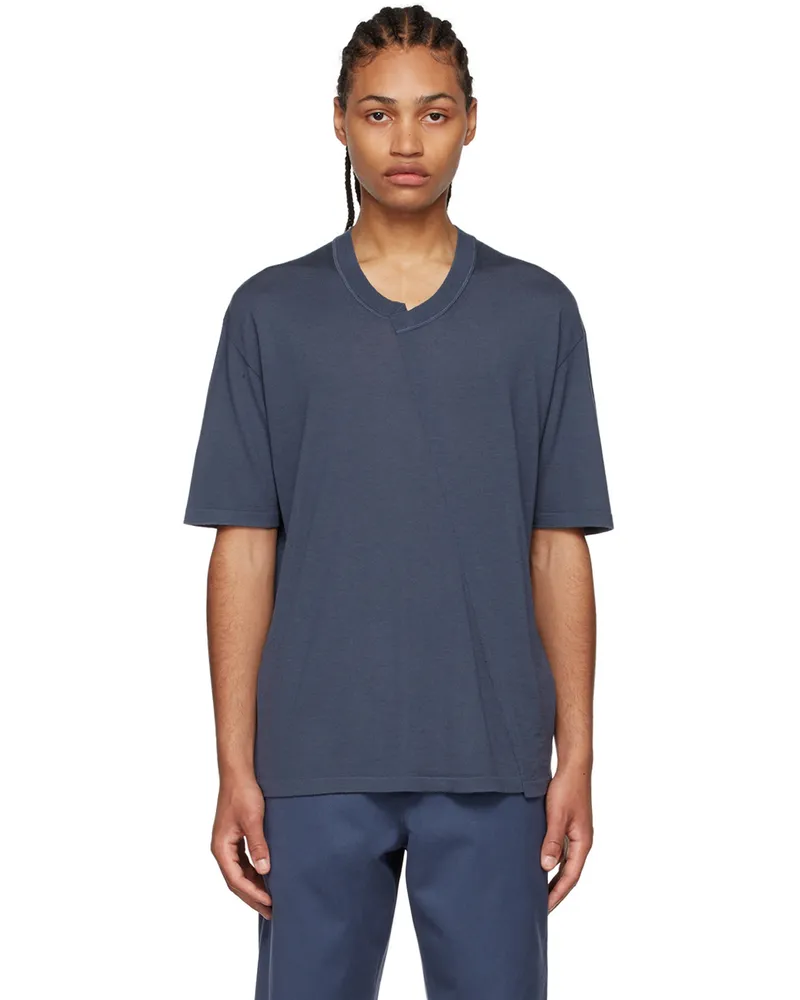 Ermenegildo Zegna SSENSE Exclusive Blue Wool T-Shirt Blue