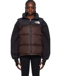 The North Face Black & Burgundy 1996 Retro Nuptse Down Vest Los