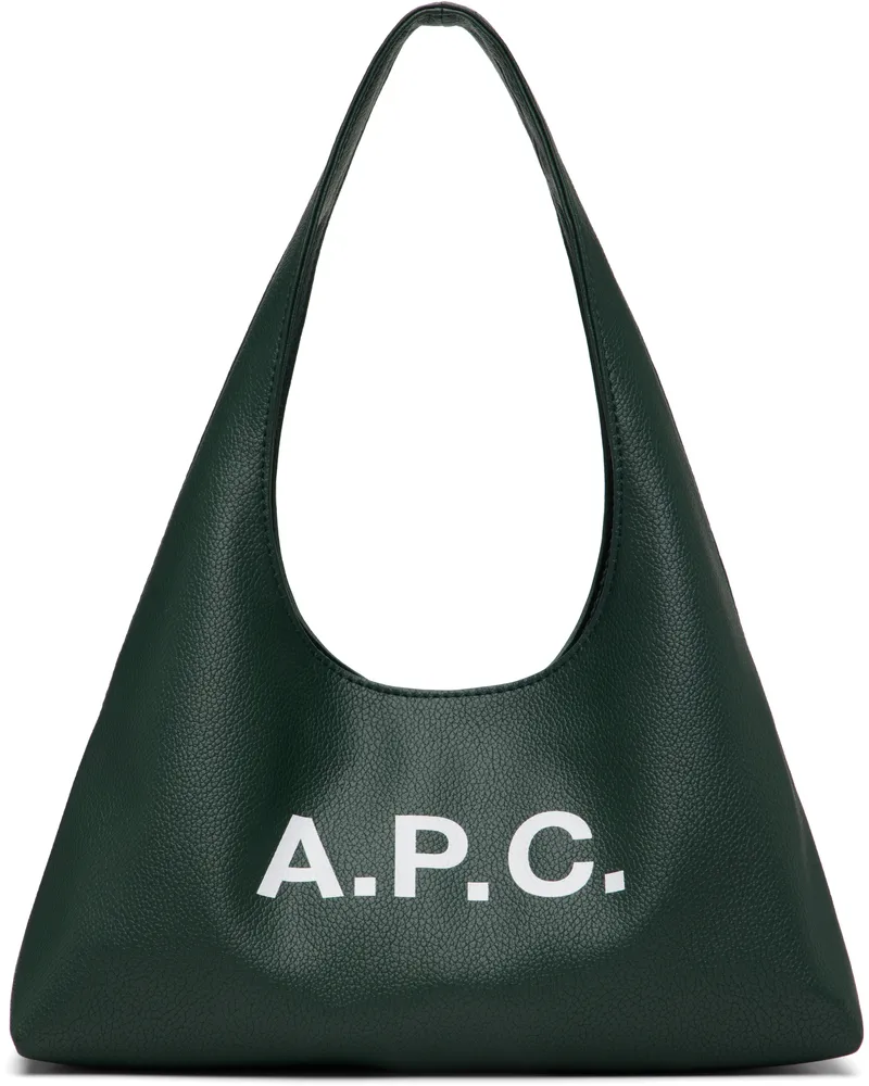 A.P.C. Green Baby Ninon Shoulder Bag Kaf