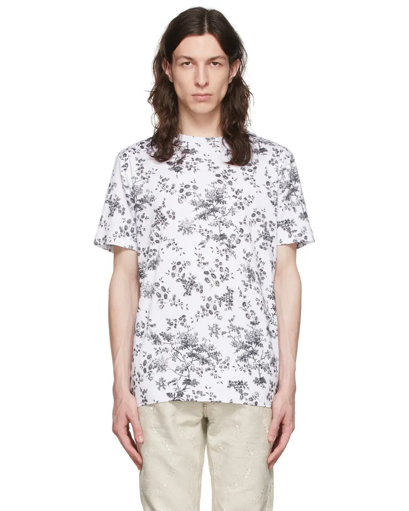 Erdem White Cotton T-Shirt White