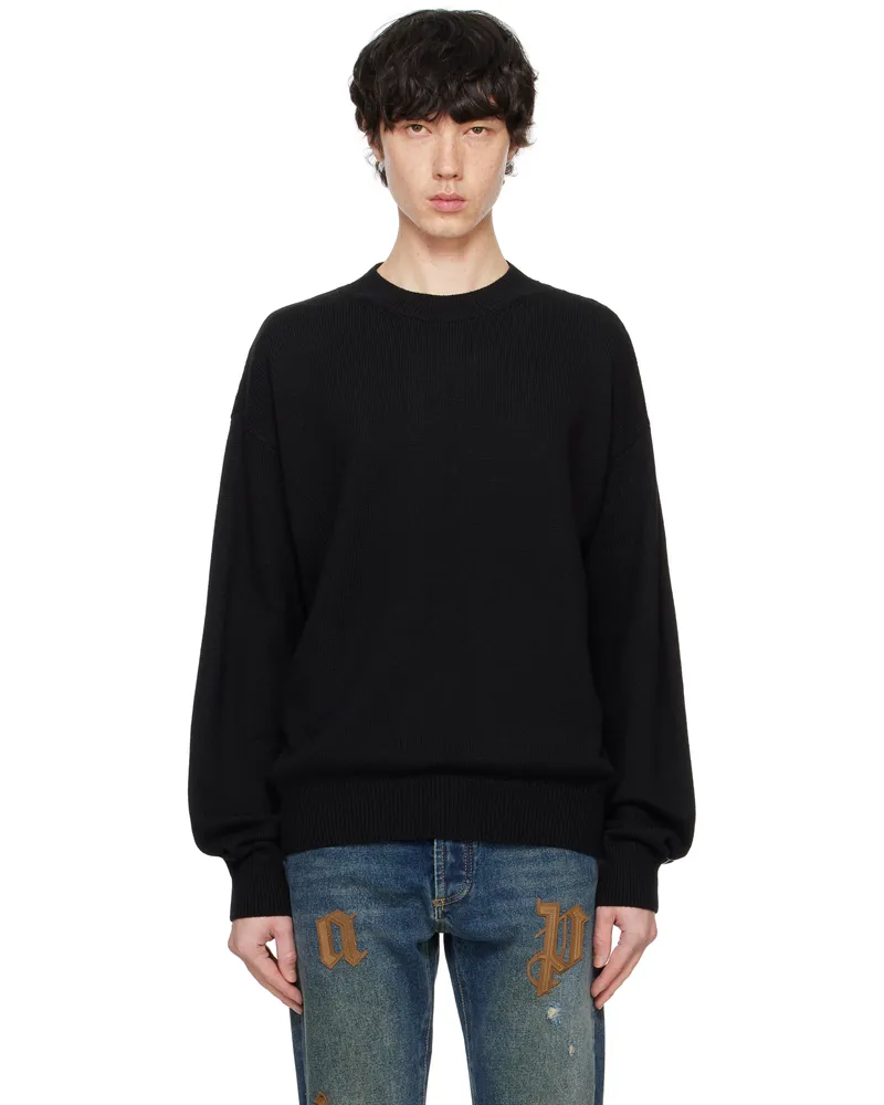 Palm Angels Black Monogram Series Sweater Black