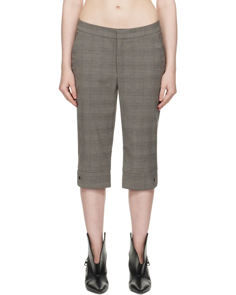 Fidan Novruzova Gray Teo Capri Trousers Grey