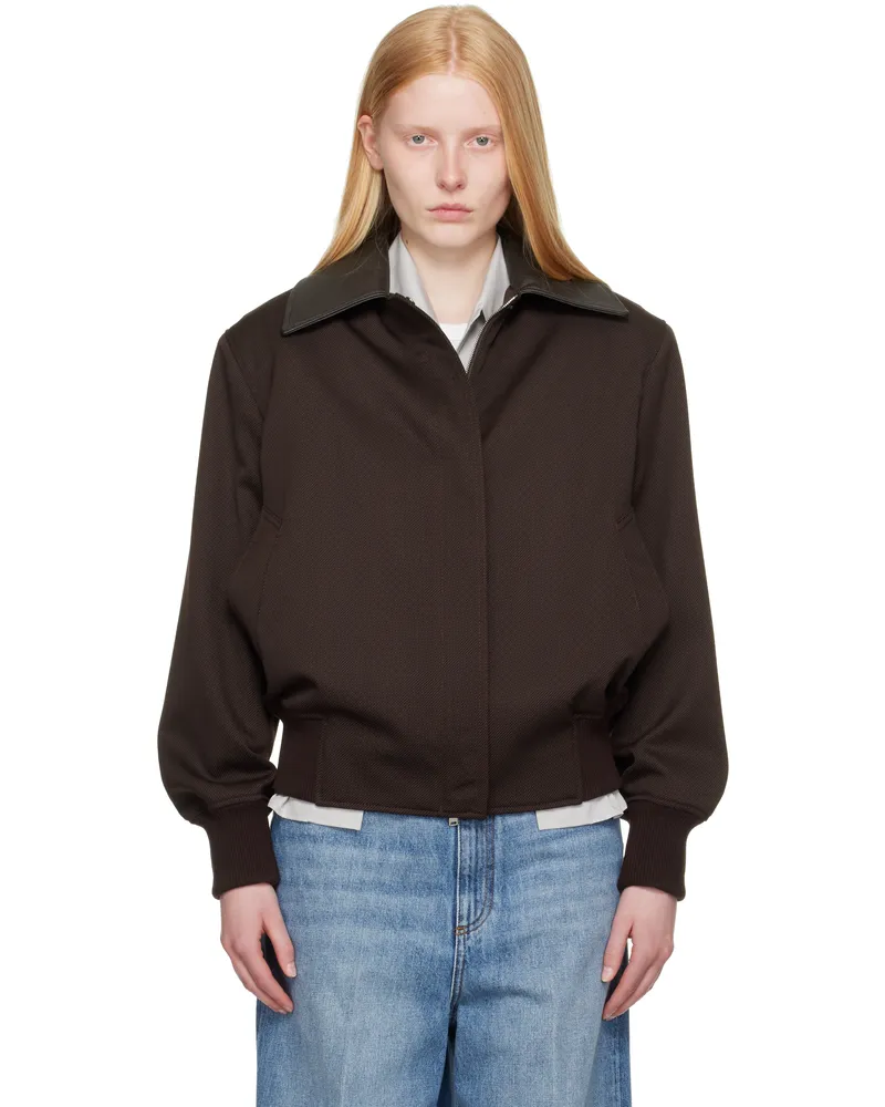 Stella McCartney Burgundy Twill Tailoring Field Jacket 6008
