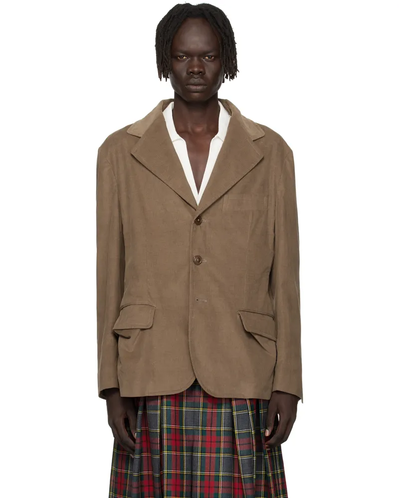 Vivienne Westwood Brown Wreck Blazer Aw25-tobacco