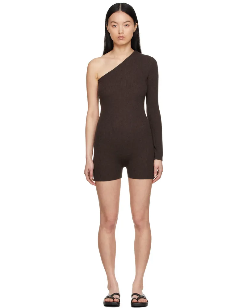 Lisa Yang SSENSE Exclusive Brown Aiya Jumpsuit Chocolate
