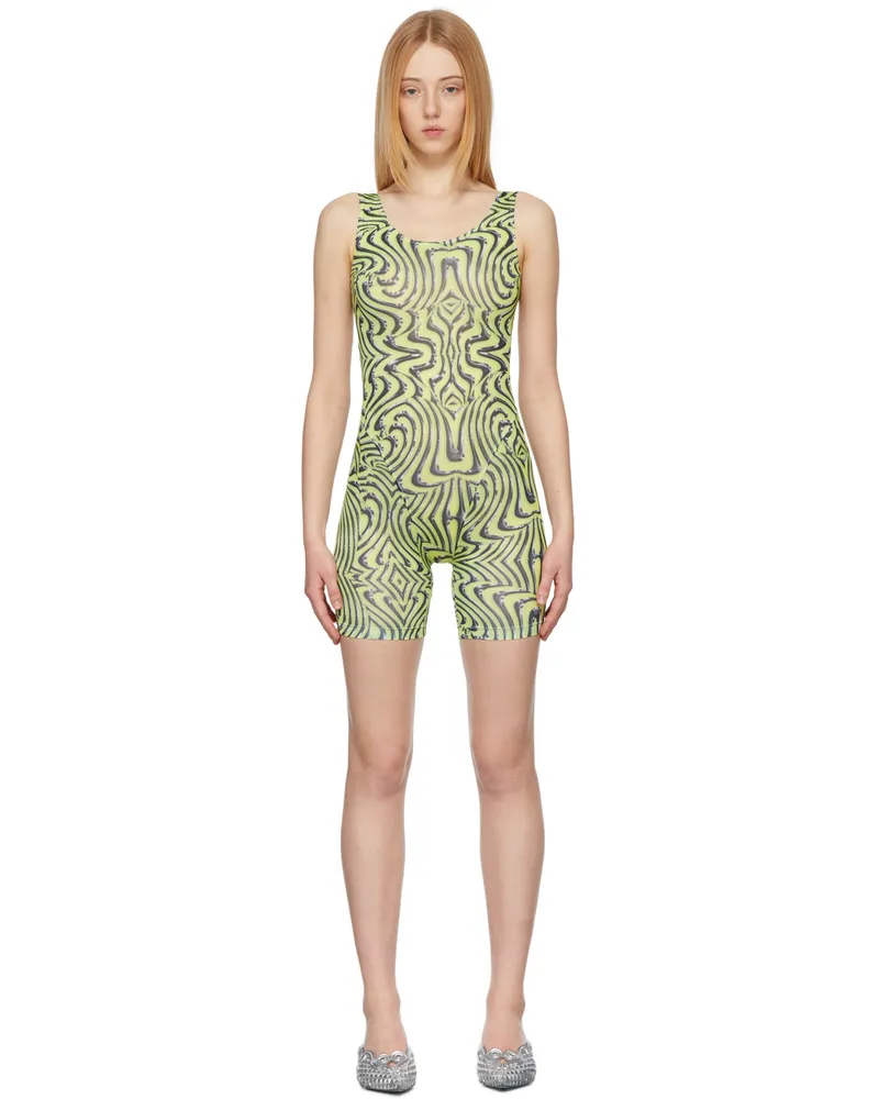 Maisie Wilen Yellow Revenge Body Jumpsuit Vortex