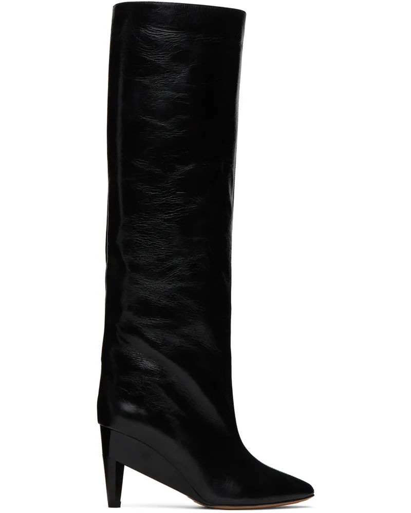 Isabel Marant Black Liesel Boots 01bk