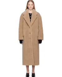 Moschino Beige Button Coat Abeige