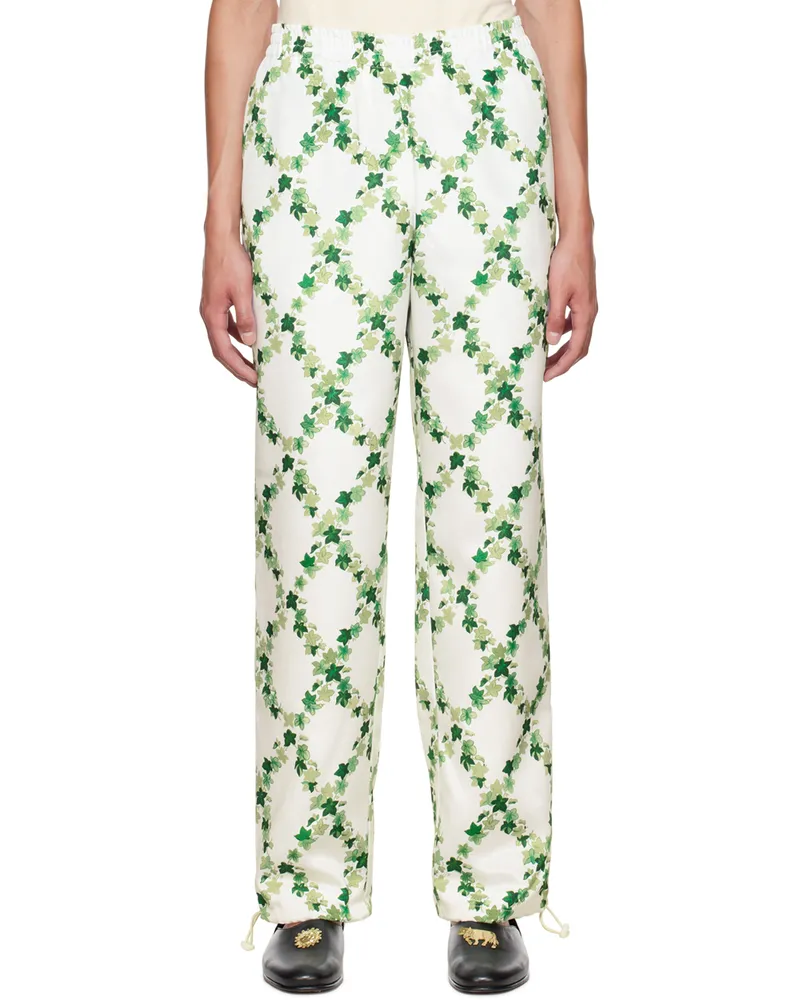 Tanner Fletcher White Ivy League Lounge Pants Ivy
