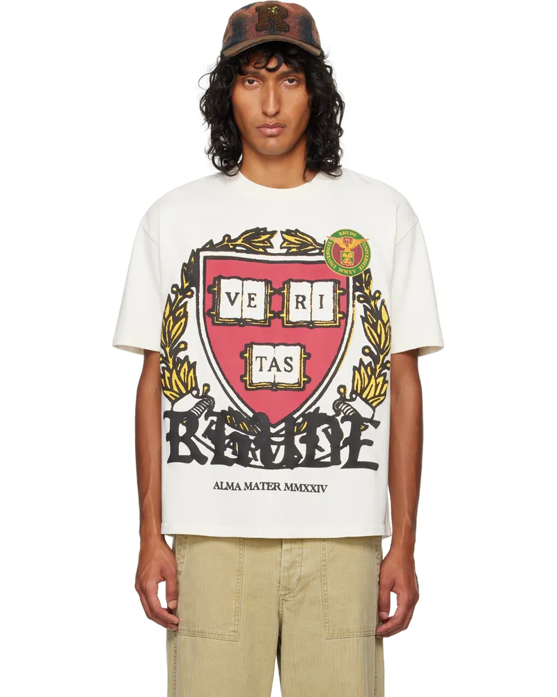 RHUDE White Runway Plaque T-shirt Vtg