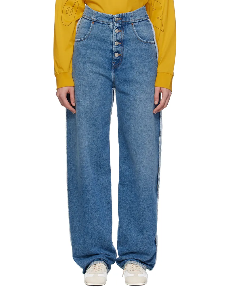 Maison Margiela Blue Raw Edge Jeans 967
