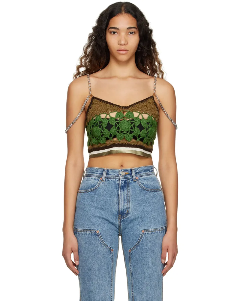Andersson Bell Khaki Mila Tank Top Green
