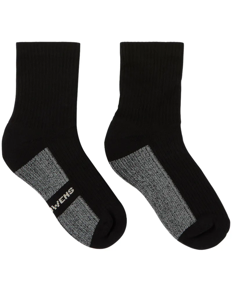Rick Owens Kids Black Jacquard Socks 0908
