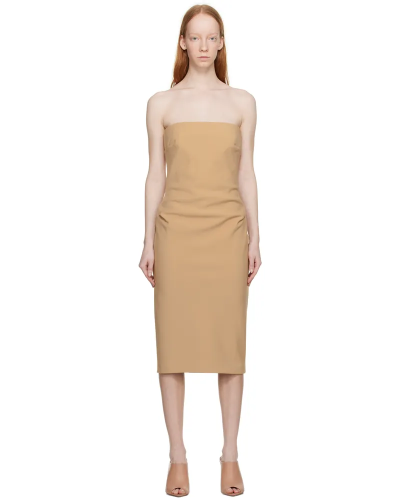 Max Mara Beige Bernard Midi Dress 010