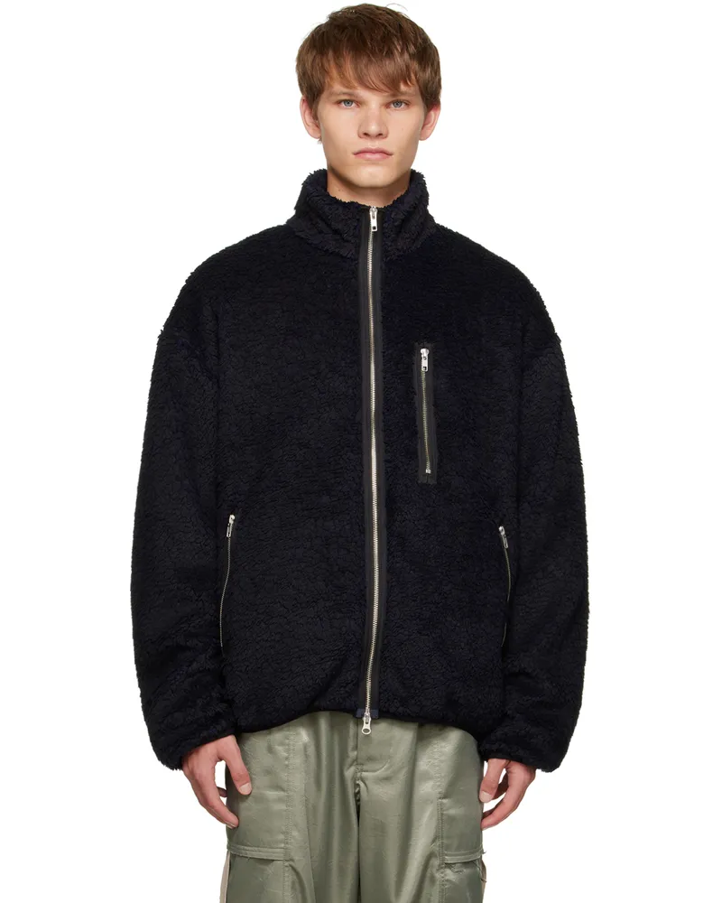 Song For The Mute Navy Painted Jacket Midnight
