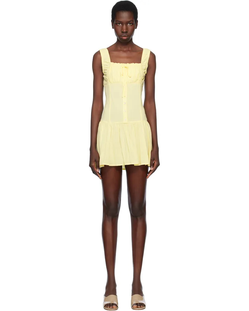 Frankies Bikinis Yellow Christa Minidress Sunflower