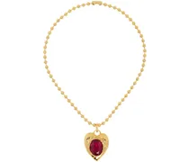 Gold & Red Pacha Necklace