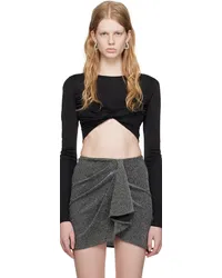 Isabel Marant Black Jinea Long Sleeve T-Shirt 01bk