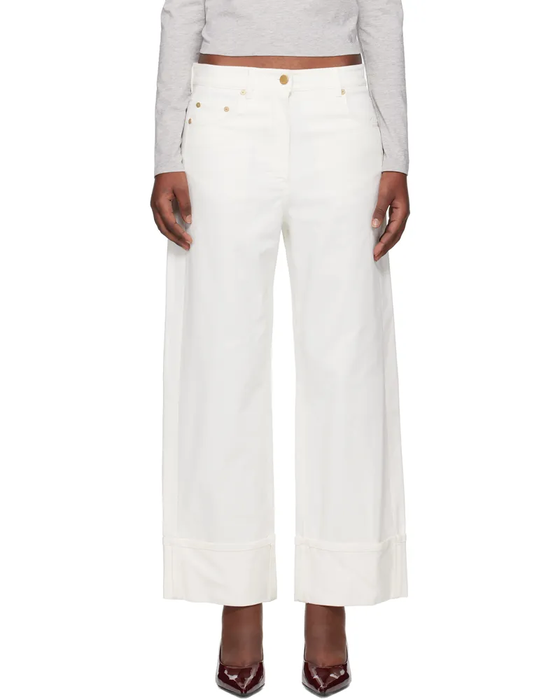 Max Mara White Cervia Jeans 001