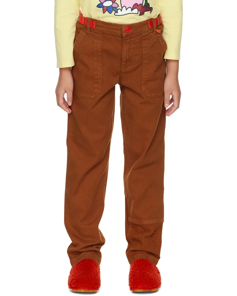 Marc Jacobs Kids Orange Paneled Cargo Pants 360