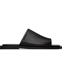 Ferragamo Black Gancini Heel Mules Nero