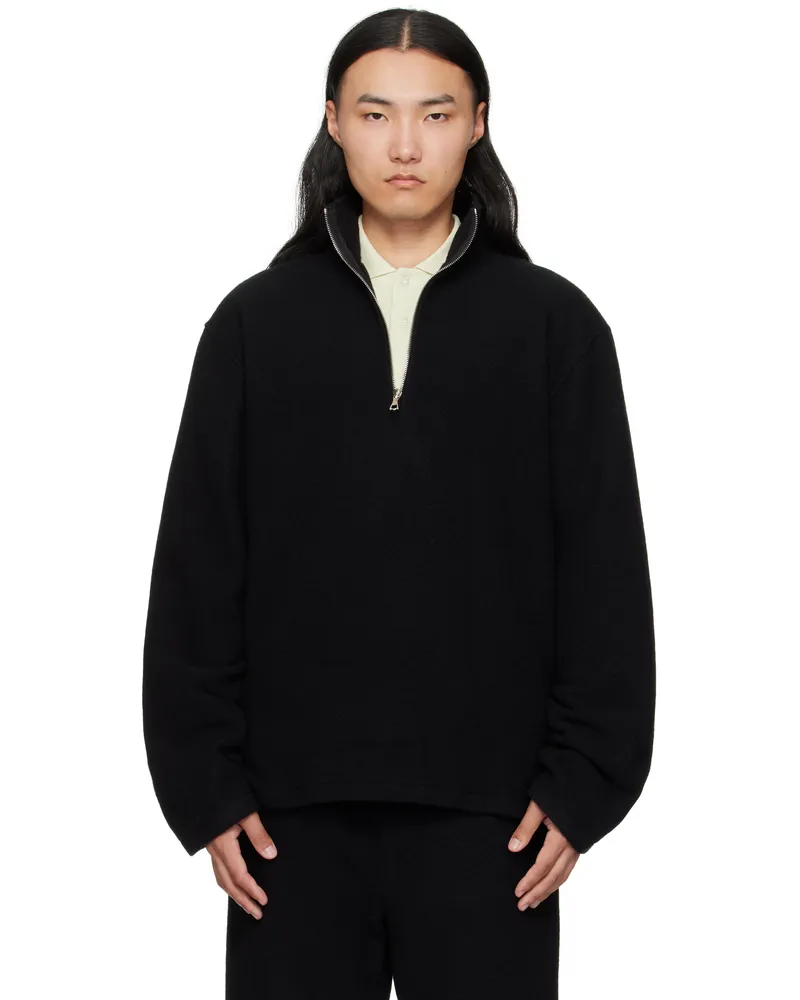 Rier Black Fleece Sweater Black