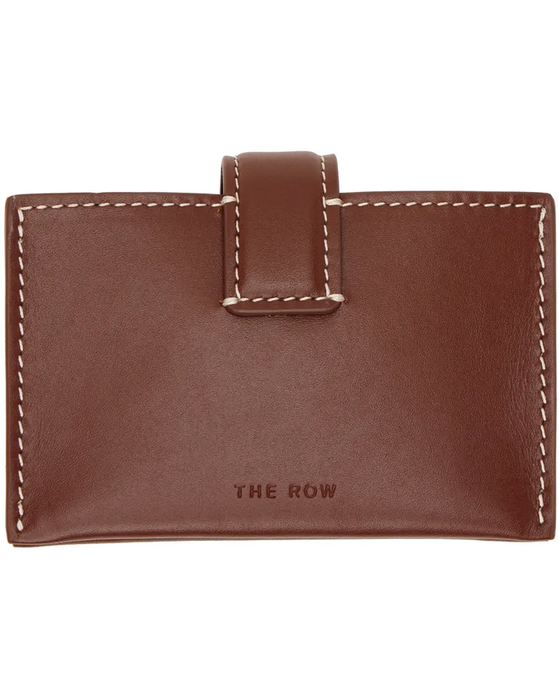 The Row Brown Multi Card Holder Cherry